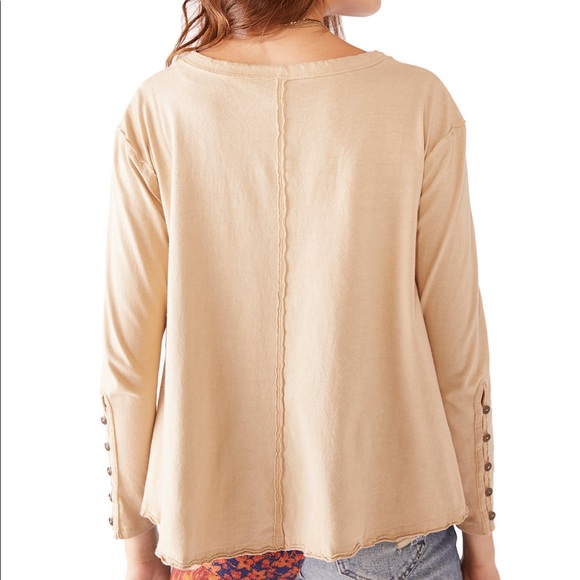 NWT Free People Peony Long Sleeve Tee shirt - Picture 2 of 5